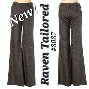 💟NEW! Raven Tailored New Classic Trouser Unfinished hem SIZE 2